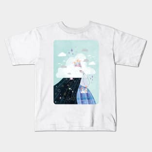 Blue Witch / Wiccan Kids T-Shirt